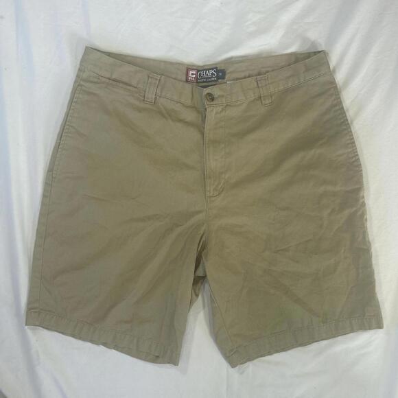 Chaps Ralph Lauren Khaki Chino Shorts Men’s Size 36 (Early 2000s Y2K). - Picture 1 of 5